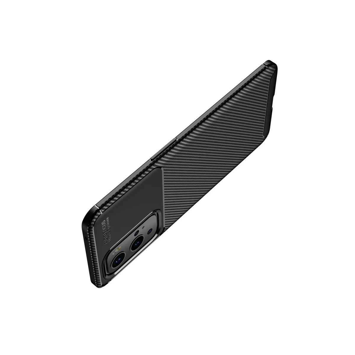 One Plus 9 Pro Kılıf Auto Focus Karbon Kapak - Siyah