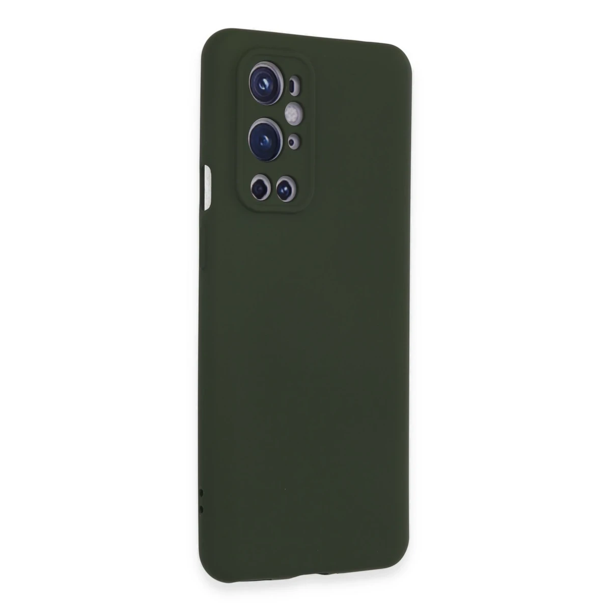 One Plus 9 Pro Kılıf Nano içi Kadife Silikon - Koyu Yeşil