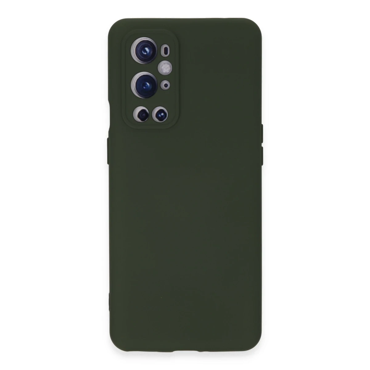 One Plus 9 Pro Kılıf Nano içi Kadife Silikon - Koyu Yeşil
