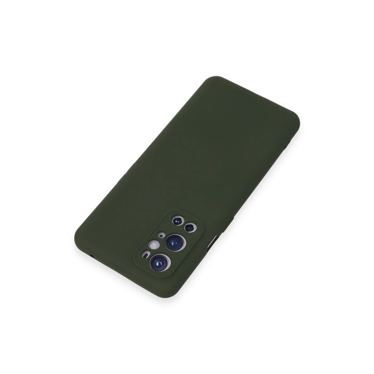 One Plus 9 Pro Kılıf Nano içi Kadife Silikon - Koyu Yeşil