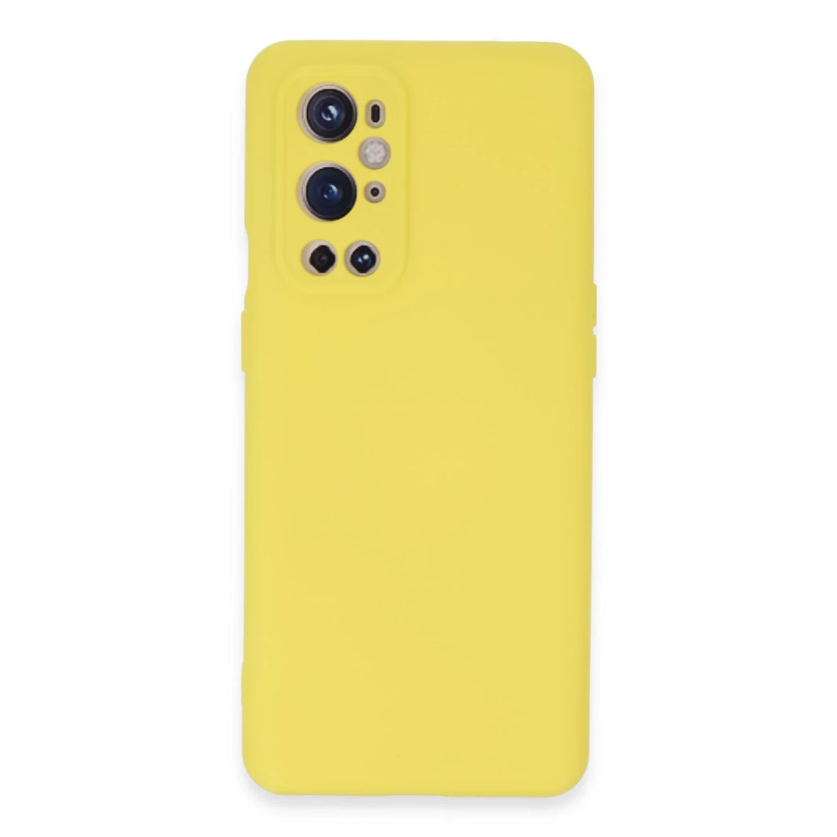 One Plus 9 Pro Kılıf Nano içi Kadife Silikon - Sarı