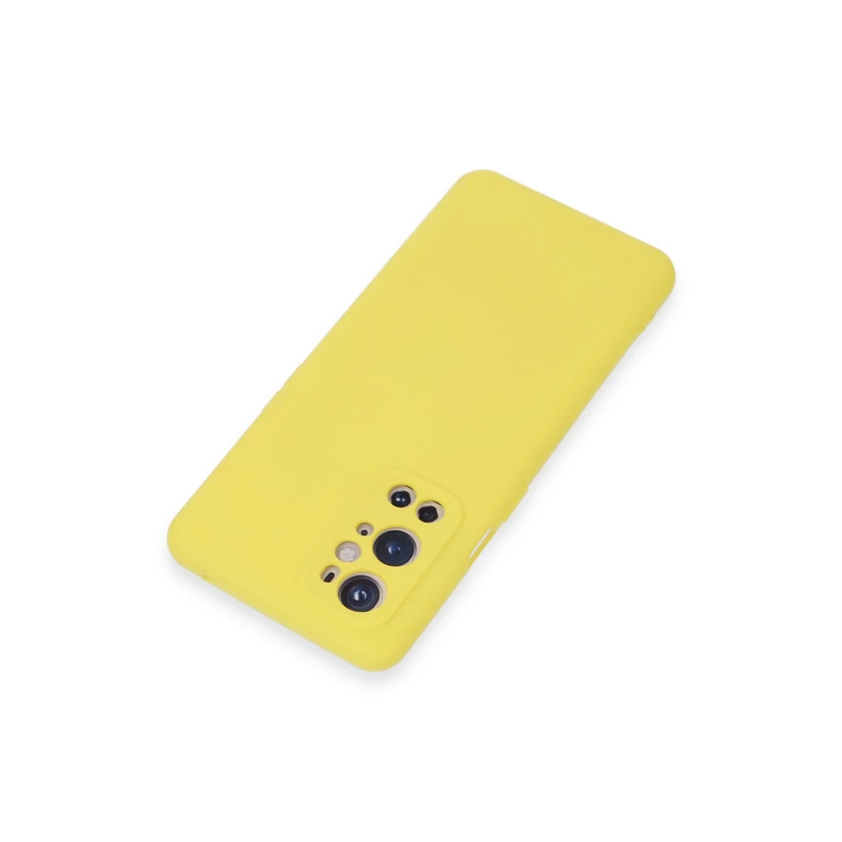 One Plus 9 Pro Kılıf Nano içi Kadife Silikon - Sarı