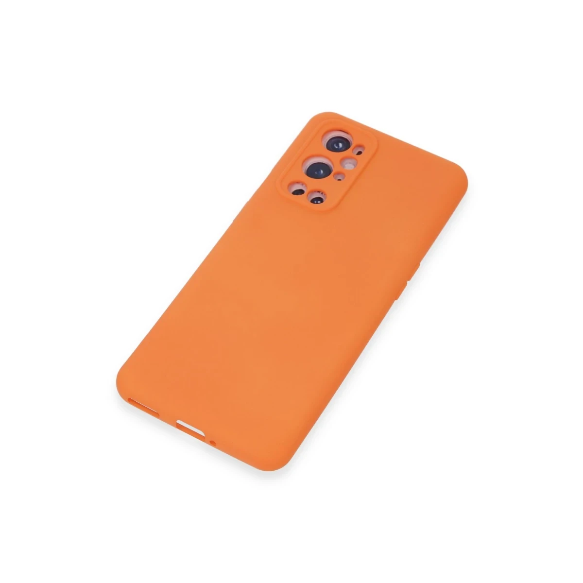 One Plus 9 Pro Kılıf Nano içi Kadife Silikon - Turuncu