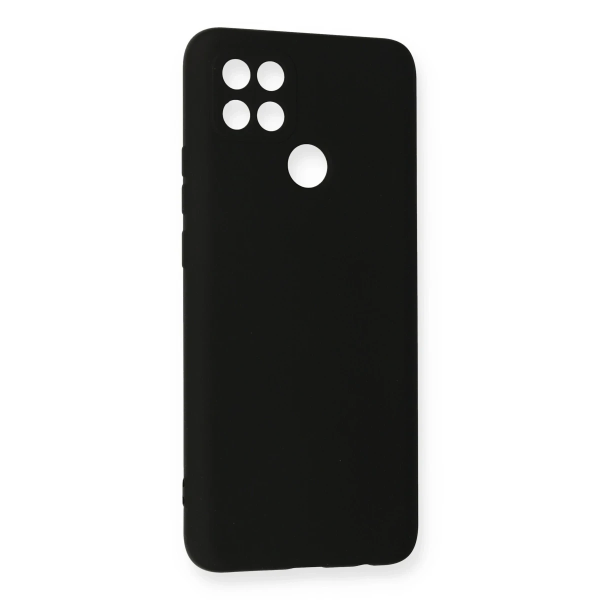 Oppo A15 Kılıf Nano içi Kadife Silikon - Siyah