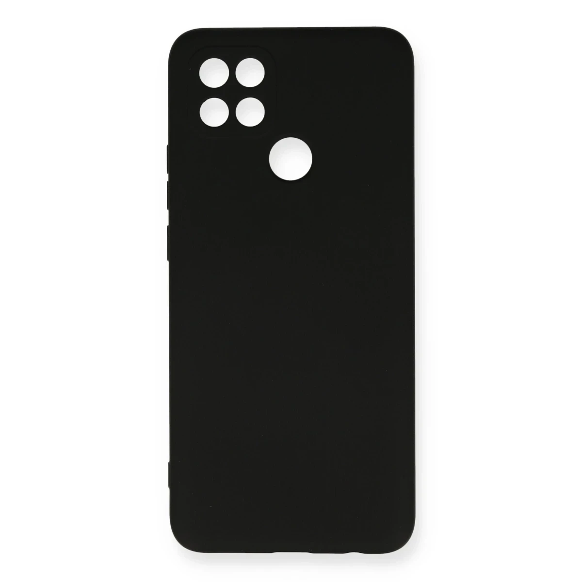 Oppo A15 Kılıf Nano içi Kadife Silikon - Siyah