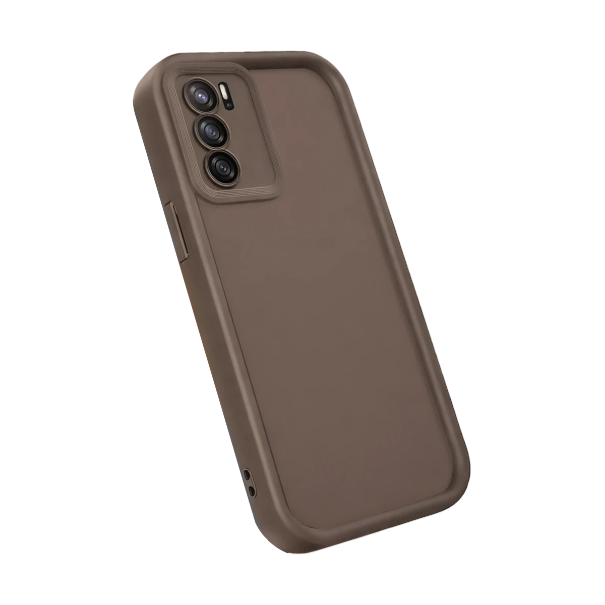 Oppo A16 Kılıf Viera Silikon - Kahverengi