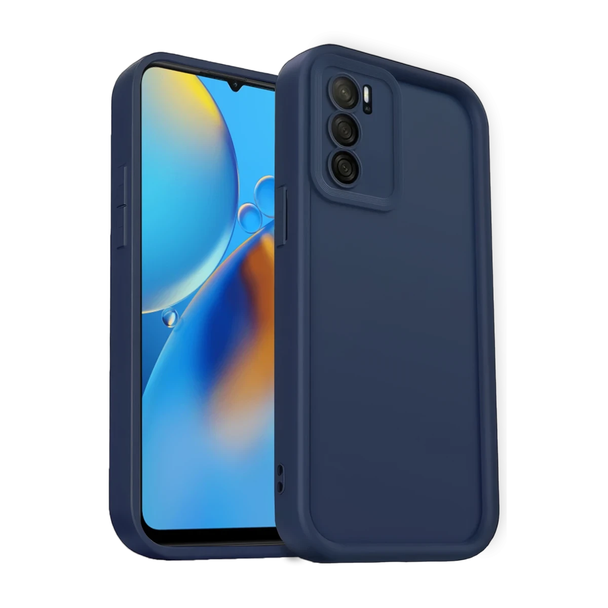 Oppo A16 Kılıf Viera Silikon - Lacivert
