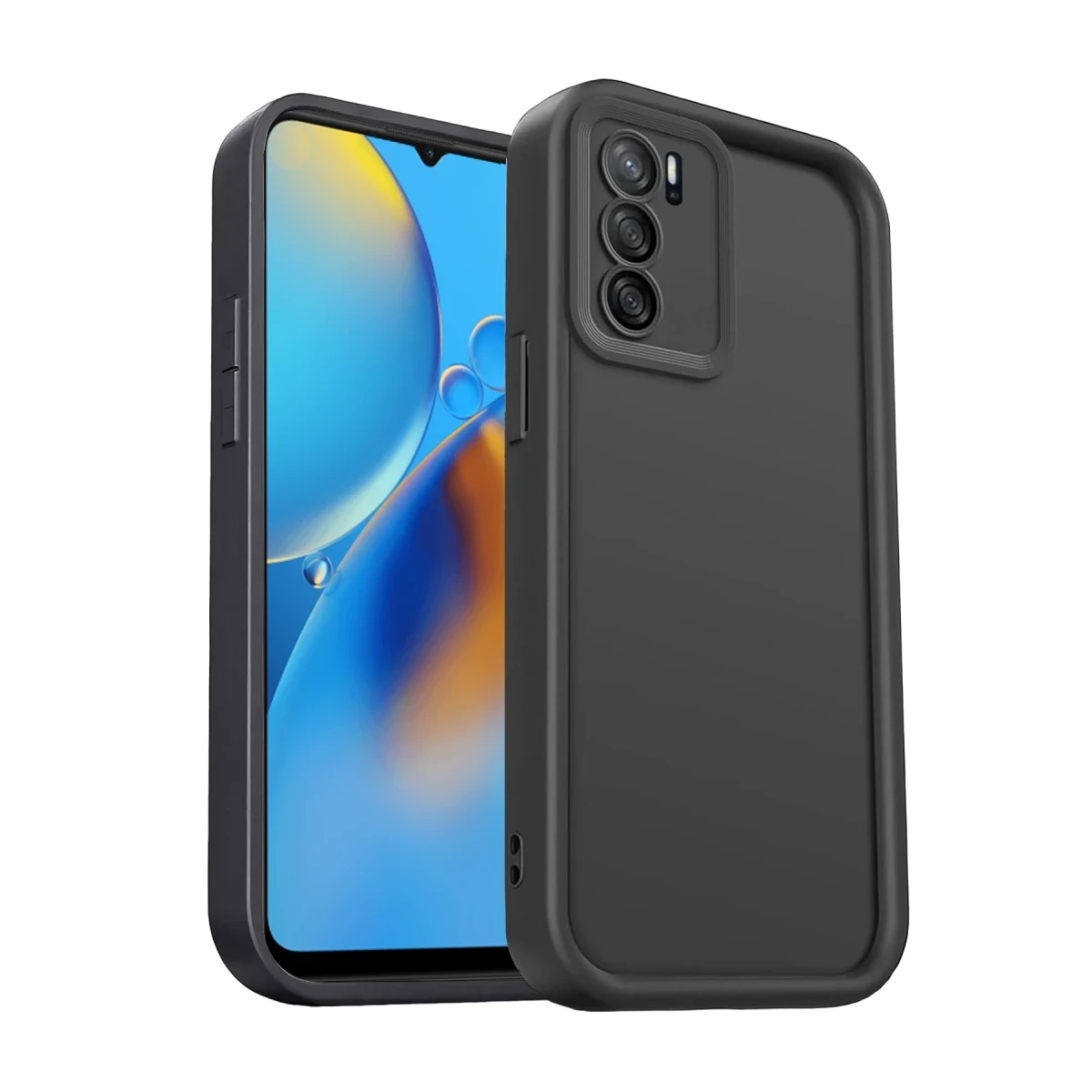Oppo A16 Kılıf Viera Silikon - Siyah