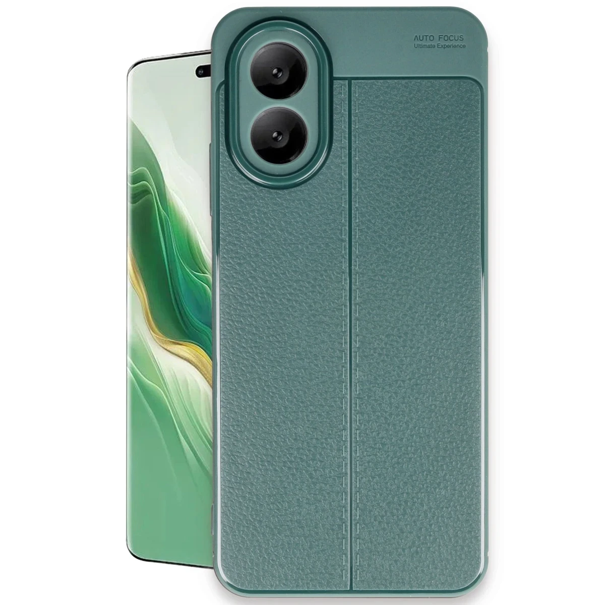Oppo A38 Kılıf Auto Focus Kapak - Koyu Yeşil