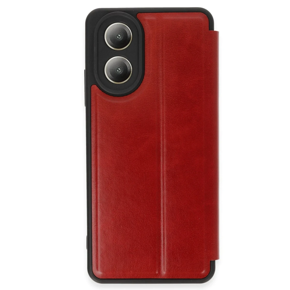 Oppo A38 Kılıf Flip Cover - Kırmızı