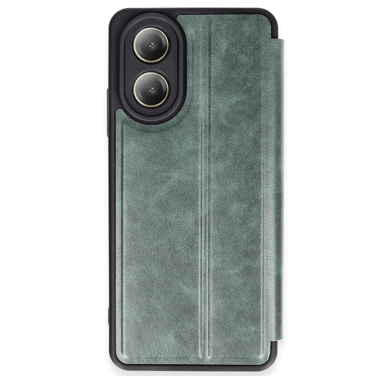 Oppo A38 Kılıf Flip Cover - Koyu Yeşil