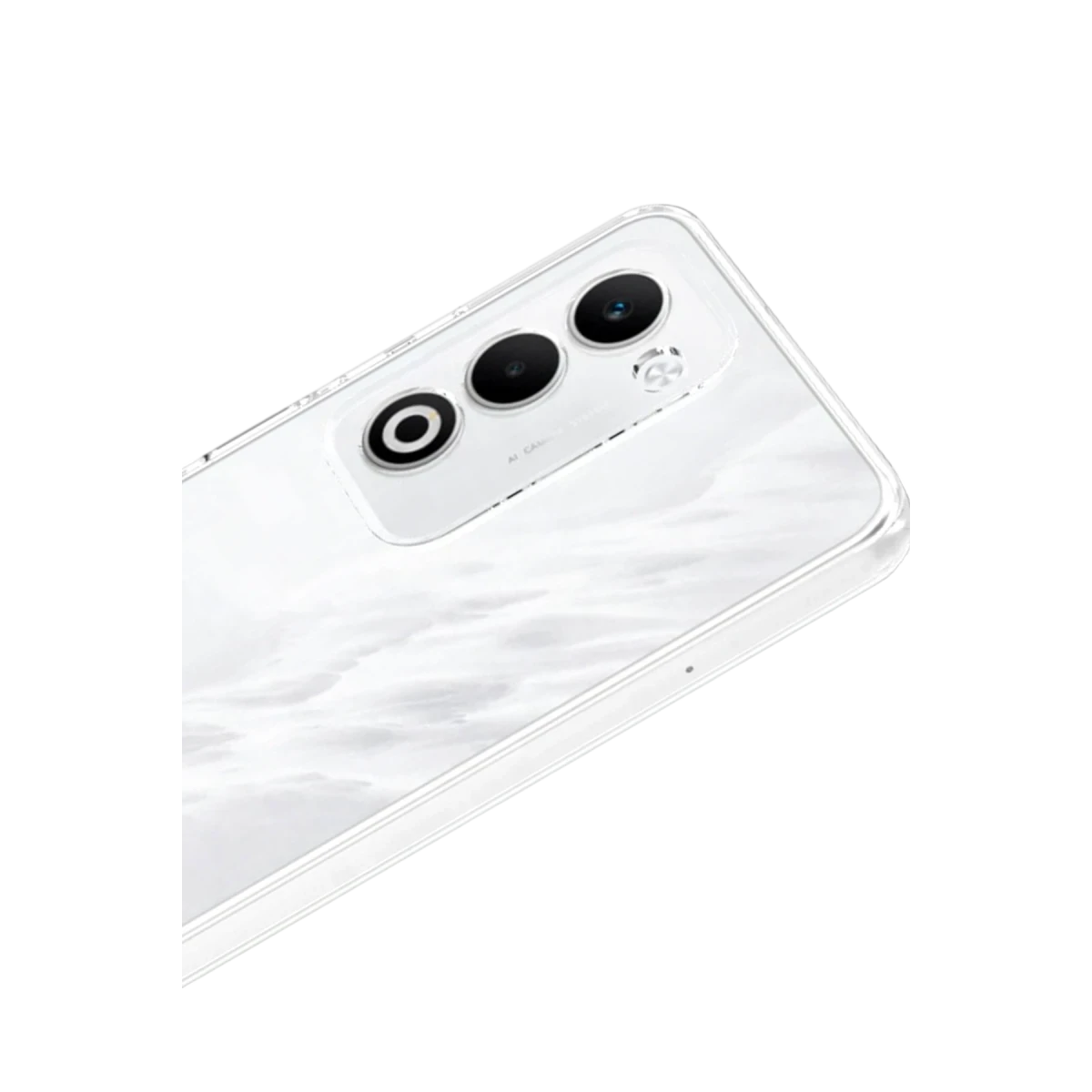 Oppo A5 4G Lüx Şeffaf Silikon - Şeffaf