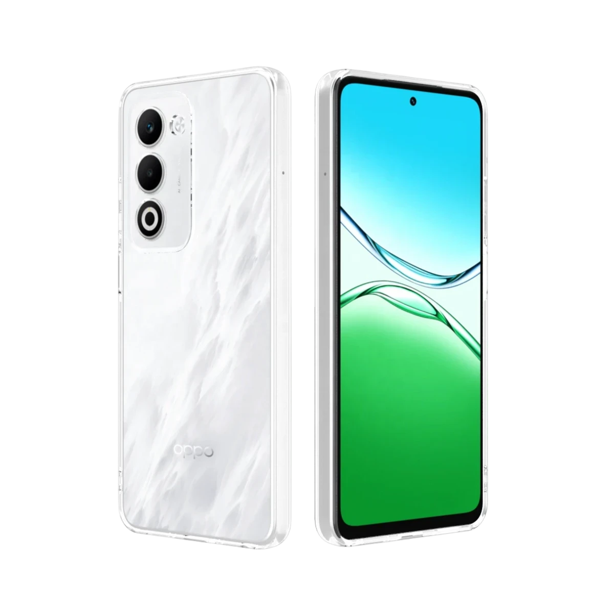 Oppo A5 4G Lüx Şeffaf Silikon - Şeffaf