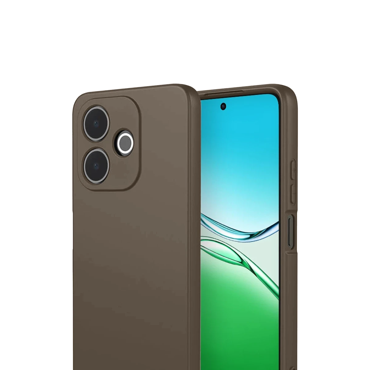 Oppo A5 Pro 4G First Silikon - Kahverengi