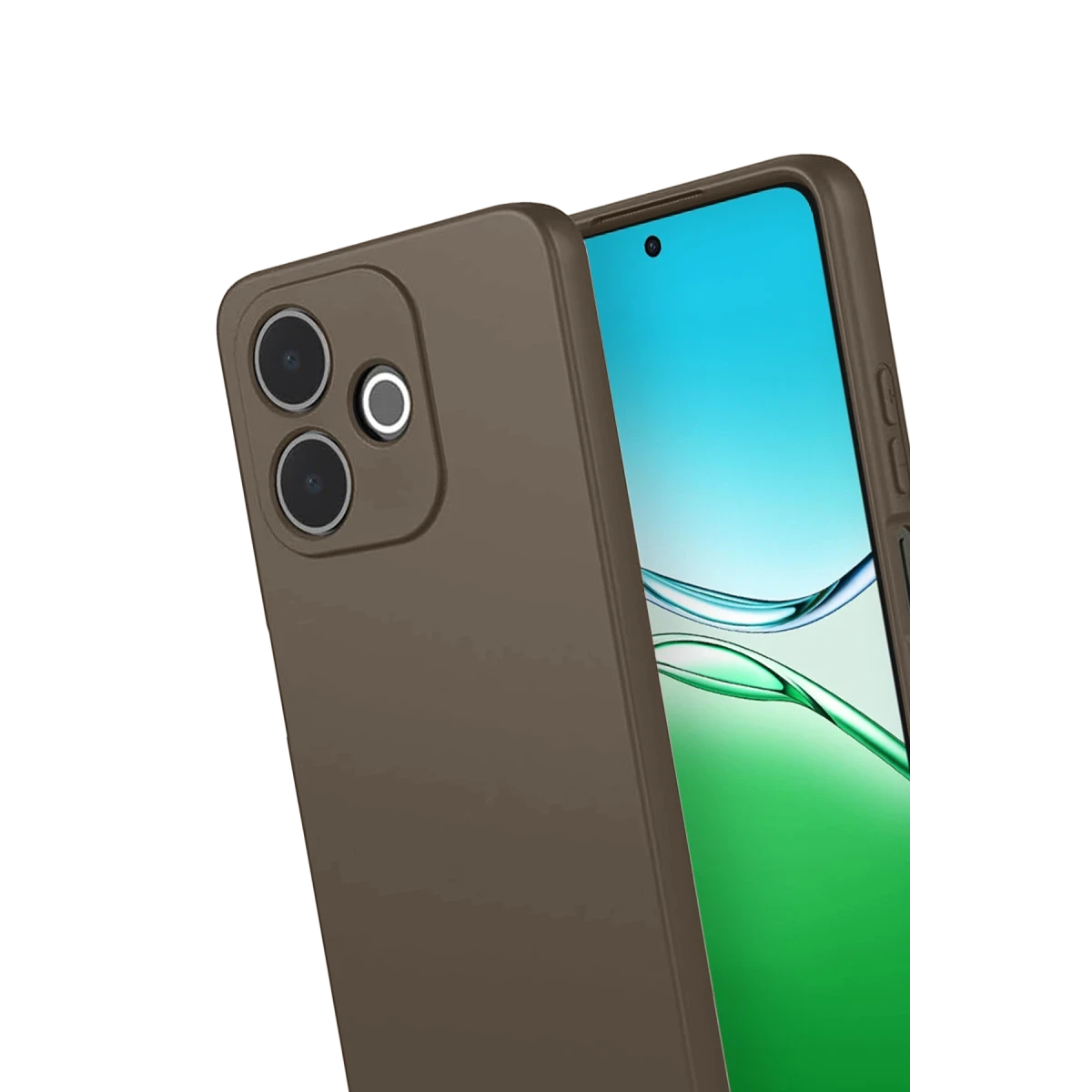 Oppo A5 Pro 4G First Silikon - Kahverengi