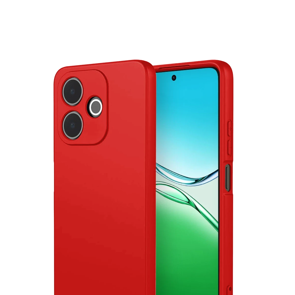 Oppo A5 Pro 4G First Silikon - Kırmızı
