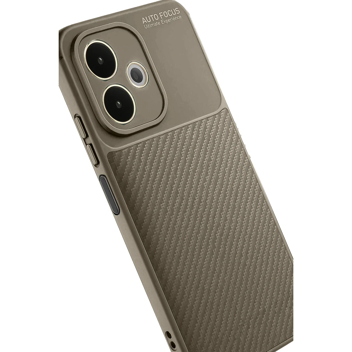 Oppo A5 Pro 4G Kılıf Auto Focus Karbon Kapak - Kahverengi