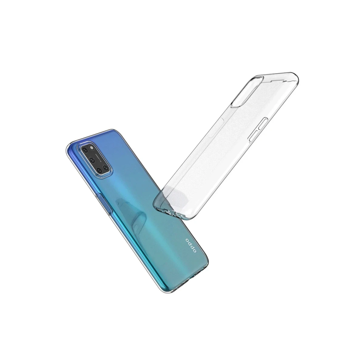 Oppo A52 Kılıf Lüx Şeffaf Silikon