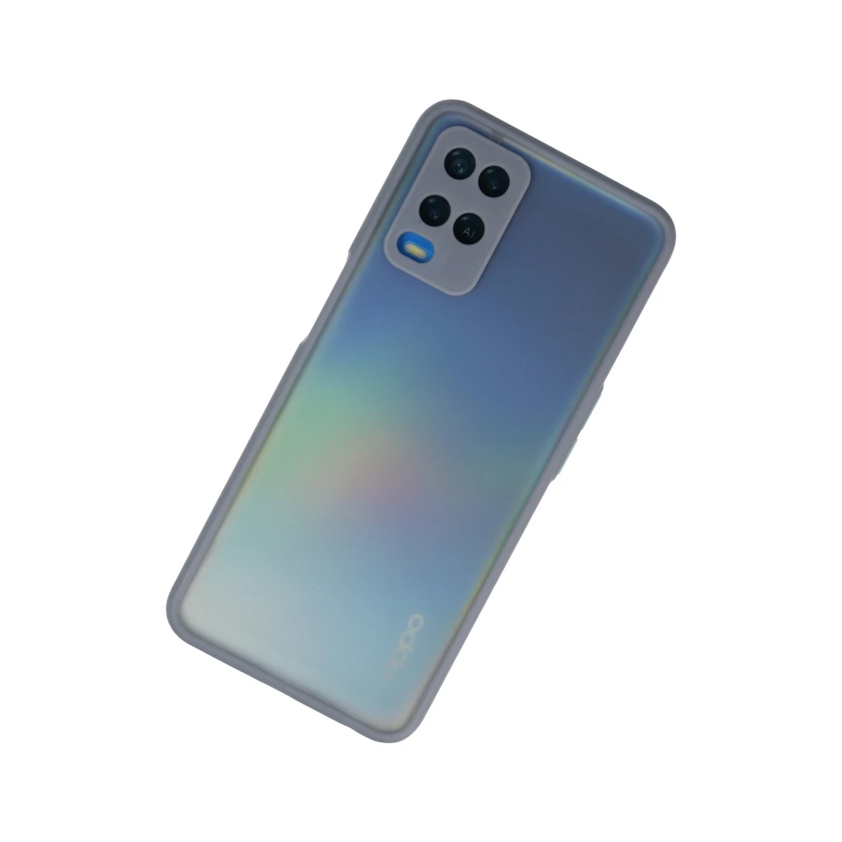 Oppo A54 4G Kılıf Montreal Silikon Kapak - Gri