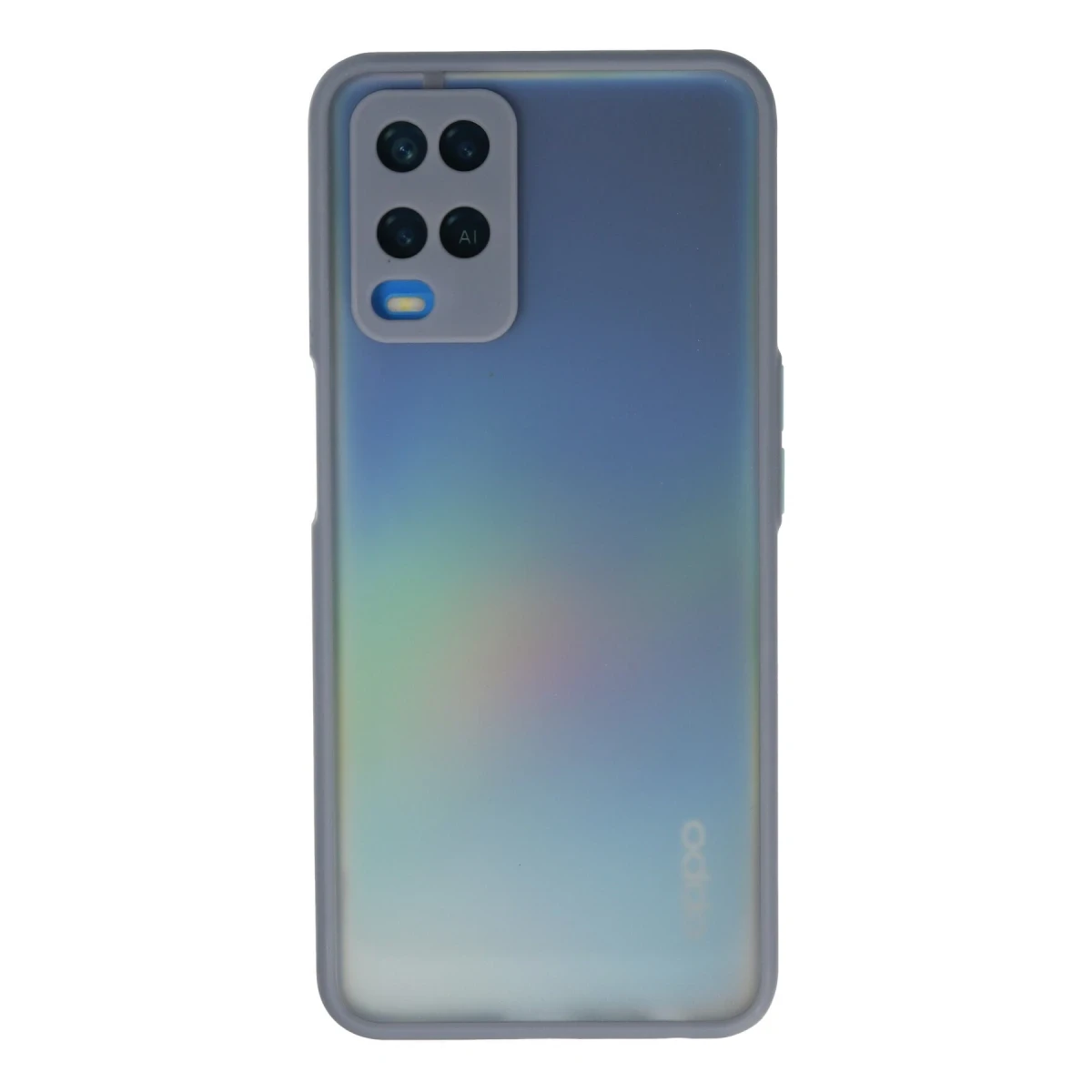 Oppo A54 4G Kılıf Montreal Silikon Kapak - Gri