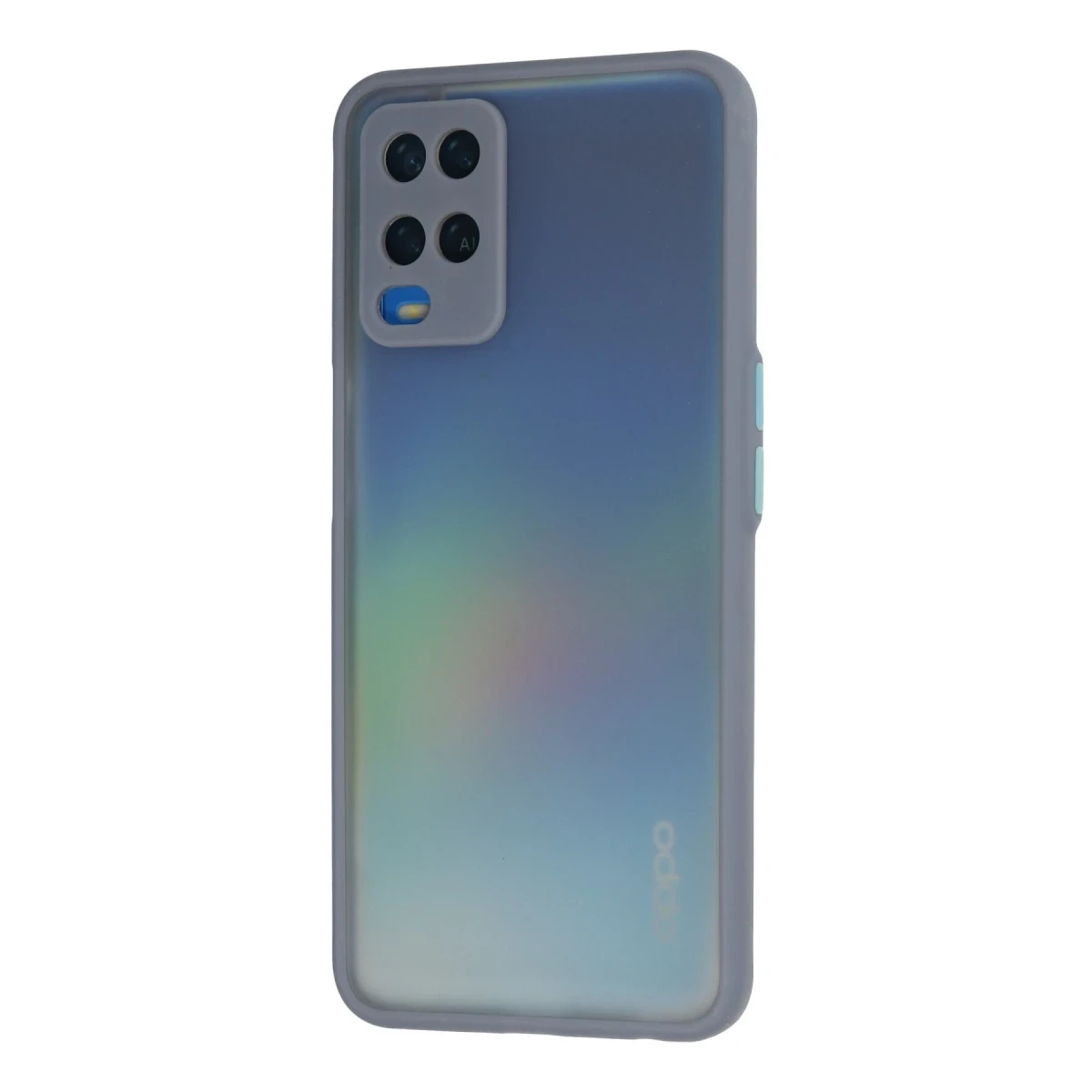 Oppo A54 4G Kılıf Montreal Silikon Kapak - Gri