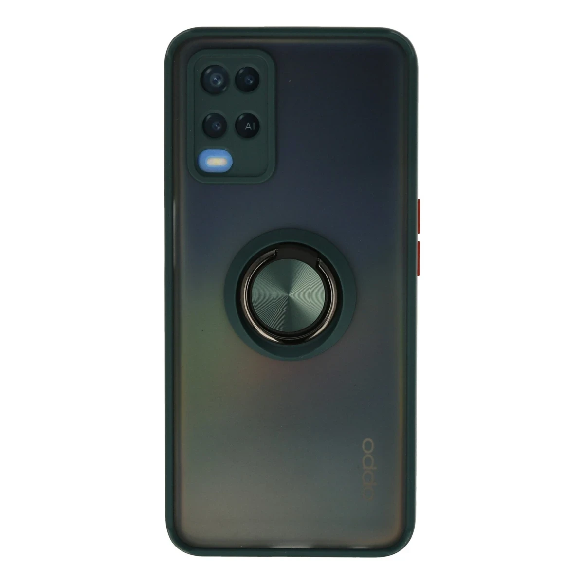 Oppo A54 4G Kılıf Montreal Yüzüklü Silikon Kapak - Yeşil