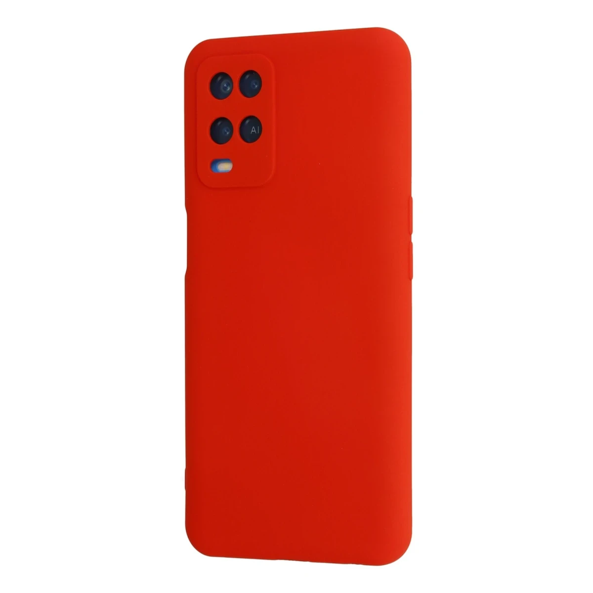 Oppo A54 4G Kılıf Nano içi Kadife Silikon - Kırmızı