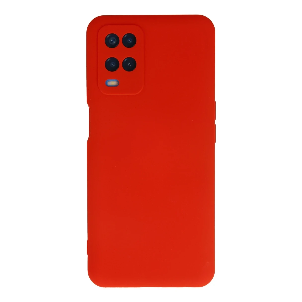 Oppo A54 4G Kılıf Nano içi Kadife Silikon - Kırmızı