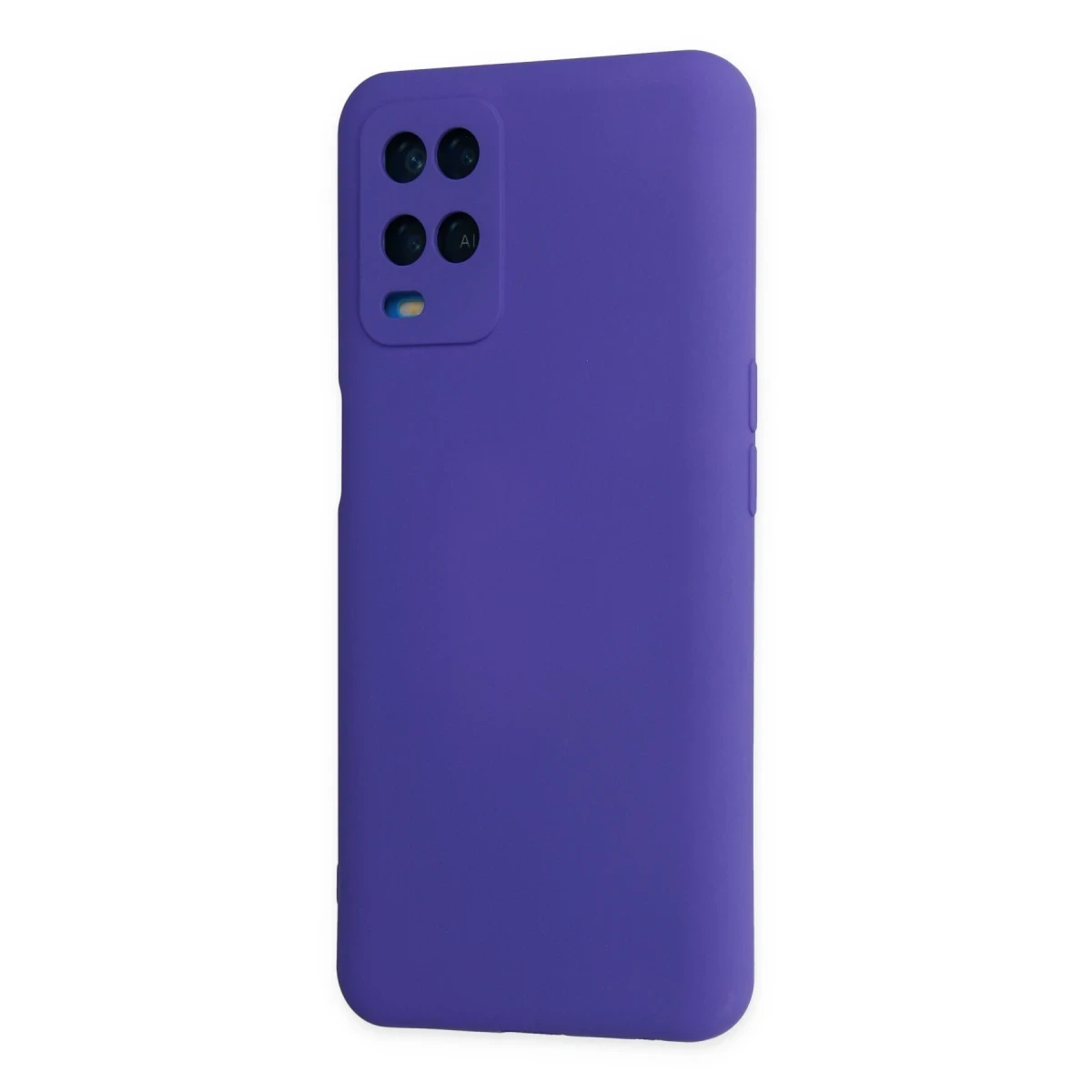 Oppo A54 4G Kılıf Nano içi Kadife Silikon - Mor