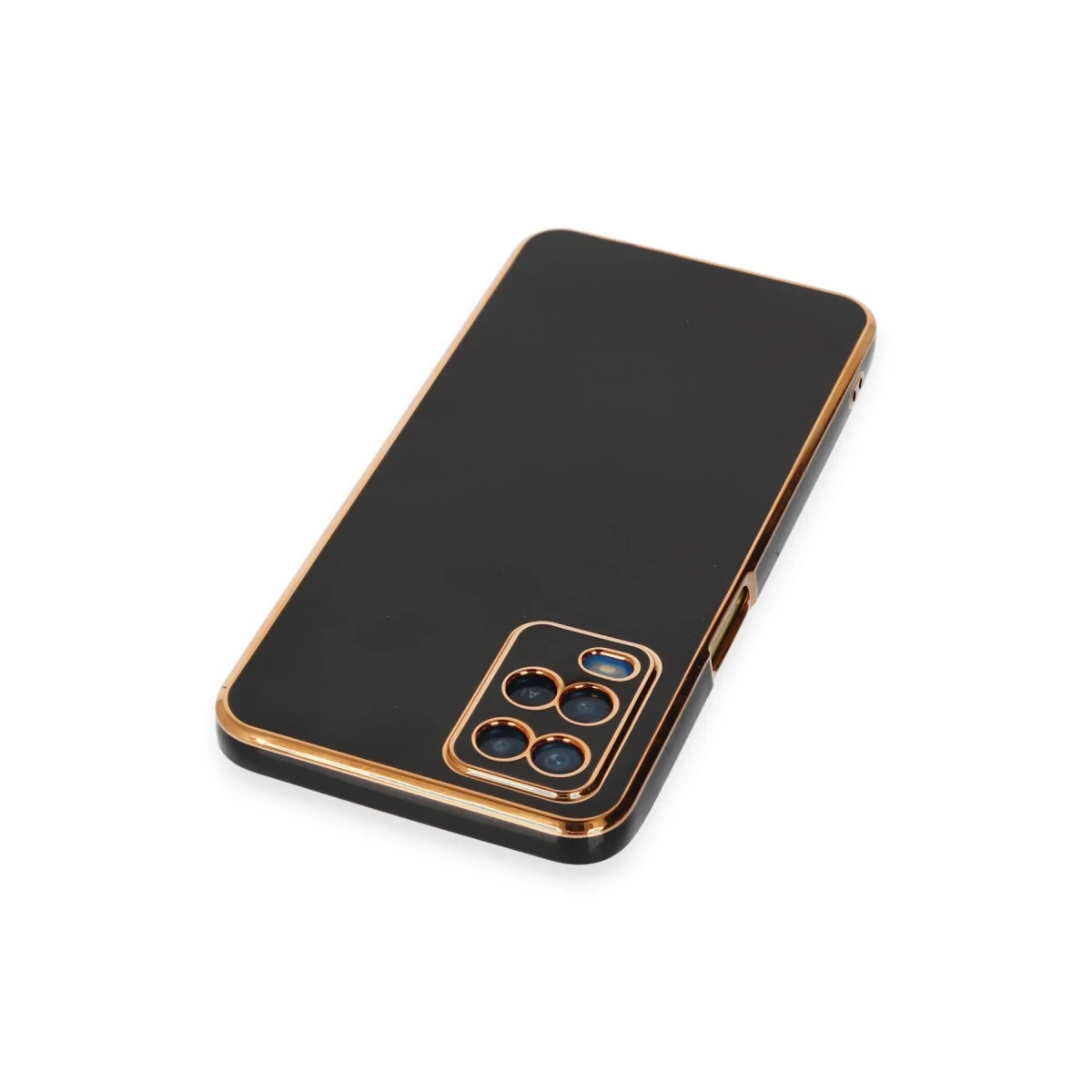 Oppo A54 4G Kılıf Volet Silikon - Siyah