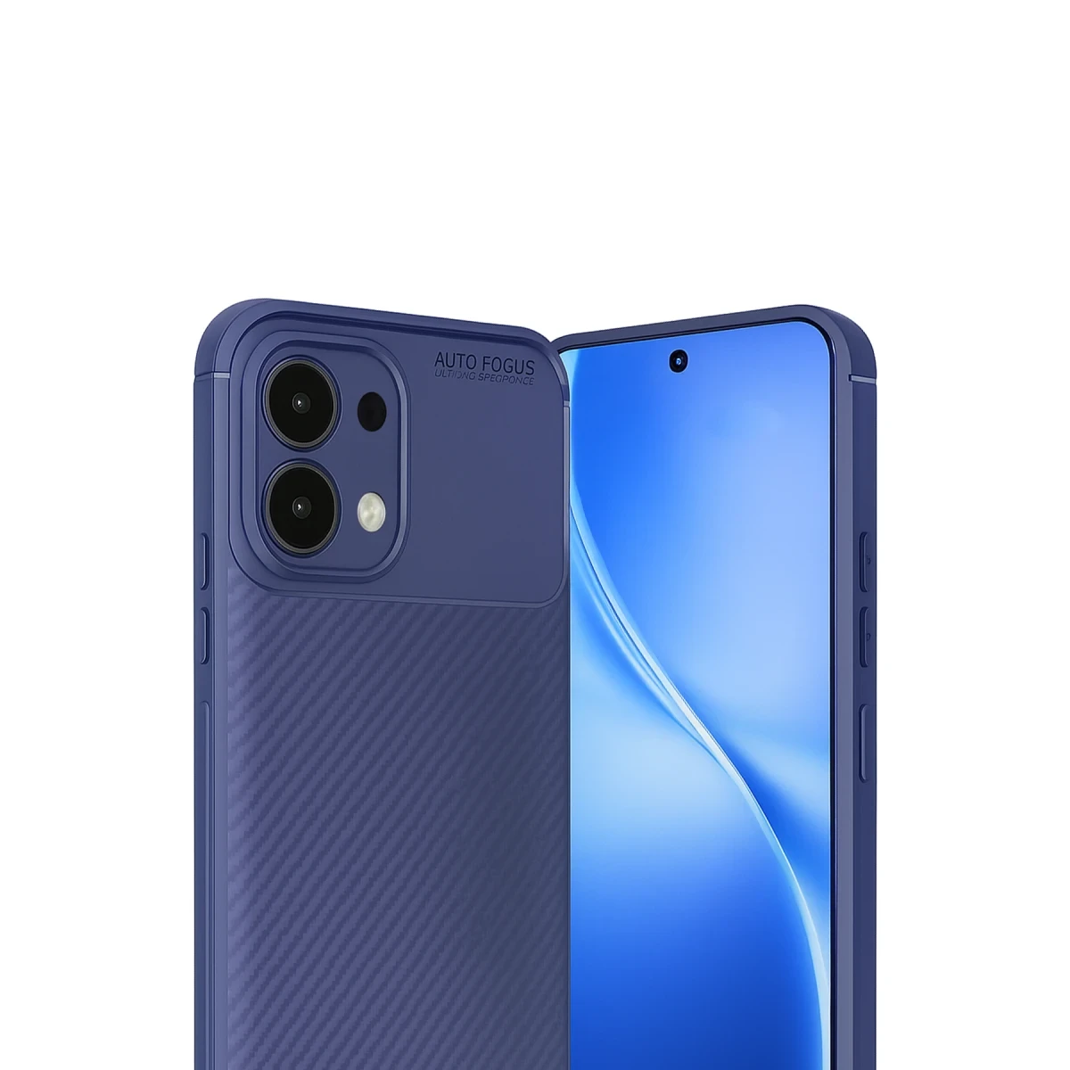 Oppo A6 Pro 4G Auto Focus Karbon Kapak - Lacivert