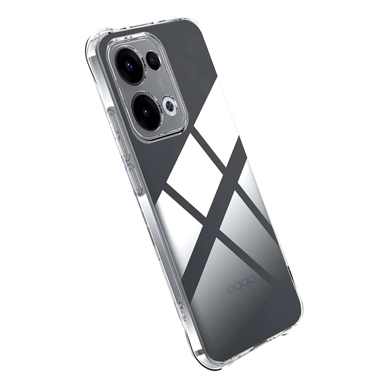 Oppo A6 Pro 4G Lüx Şeffaf Silikon - Şeffaf