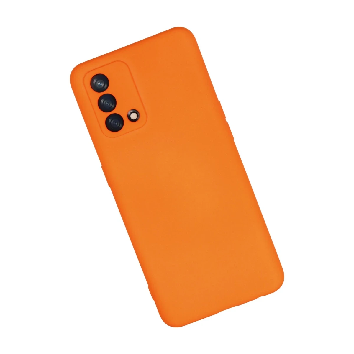 Oppo A74 4G Kılıf Nano içi Kadife Silikon - Turuncu