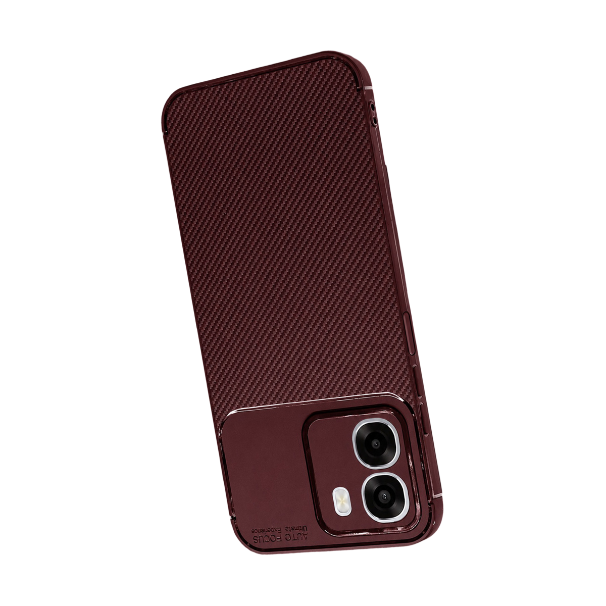 Oppo Oppo A6T 5G Auto Focus Karbon Kapak - Bordo
