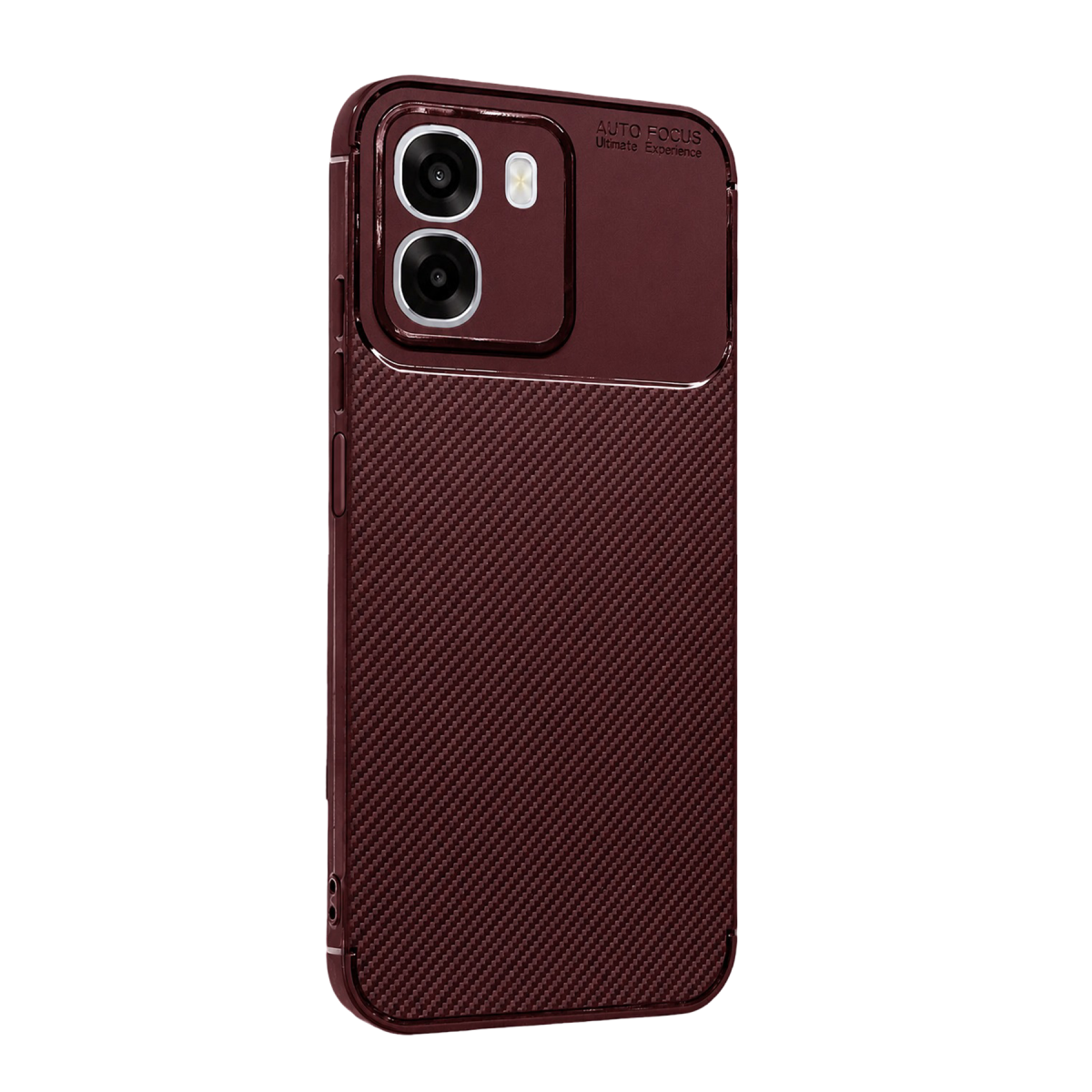 Oppo Oppo A6T 5G Auto Focus Karbon Kapak - Bordo