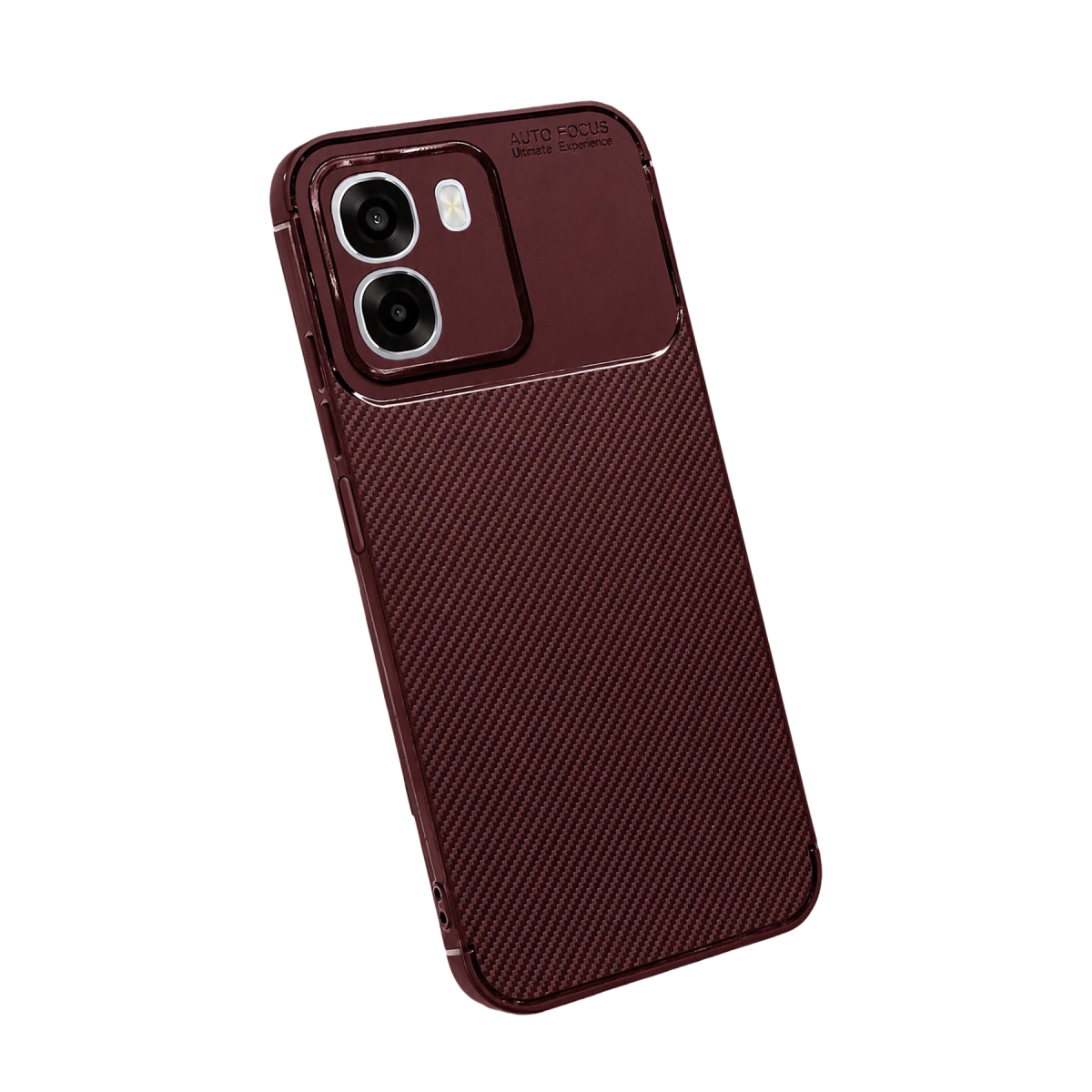 Oppo Oppo A6T 5G Auto Focus Karbon Kapak - Bordo