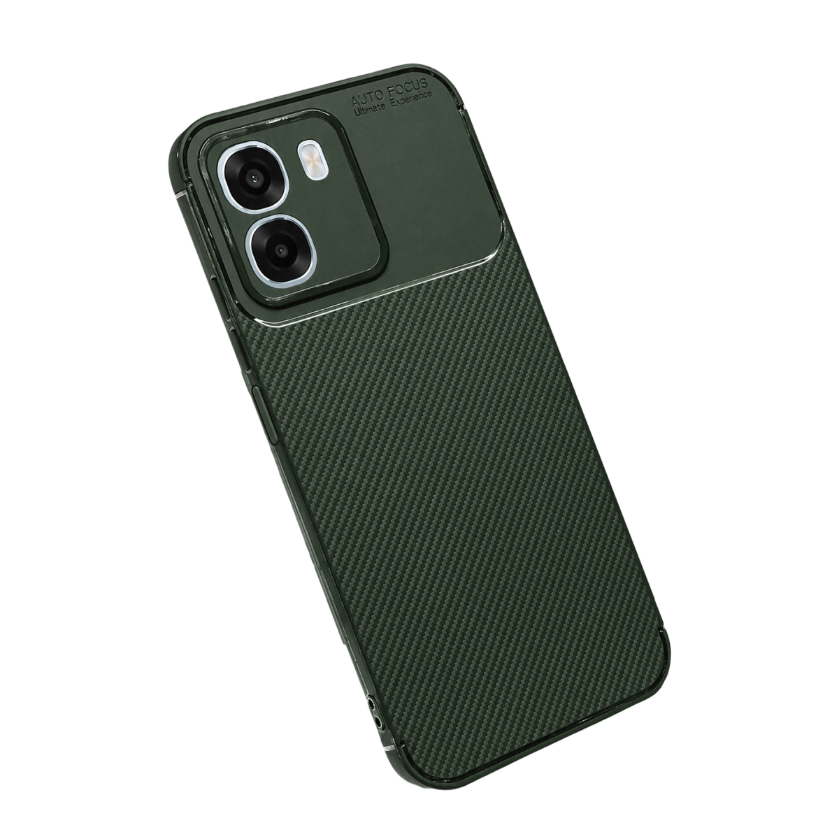 Oppo Oppo A6T 5G Auto Focus Karbon Kapak - Koyu Yeşil