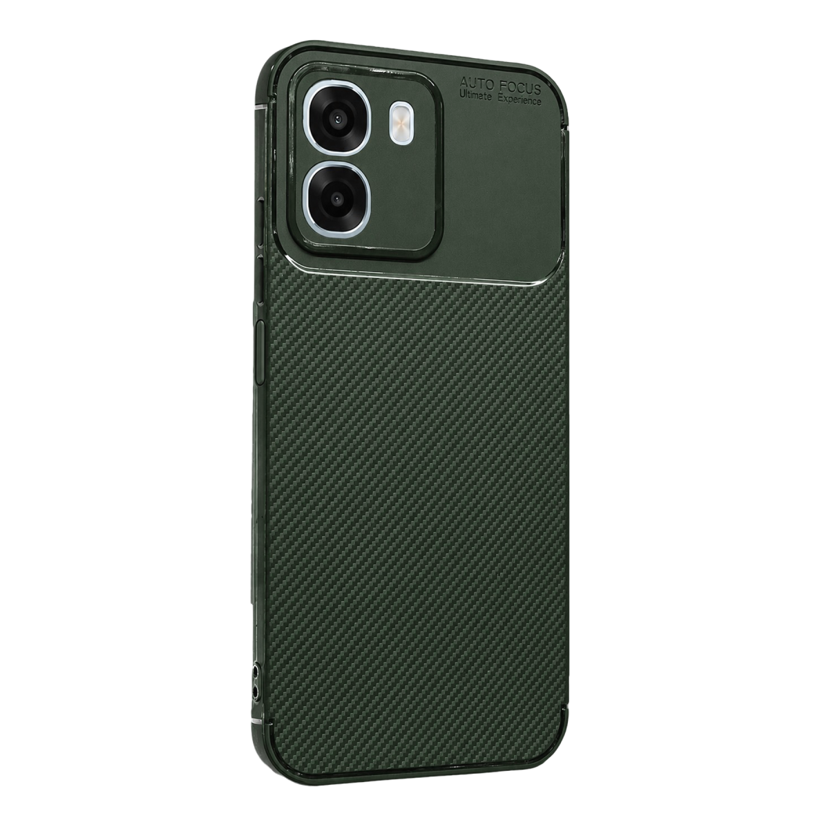 Oppo Oppo A6T 5G Auto Focus Karbon Kapak - Koyu Yeşil