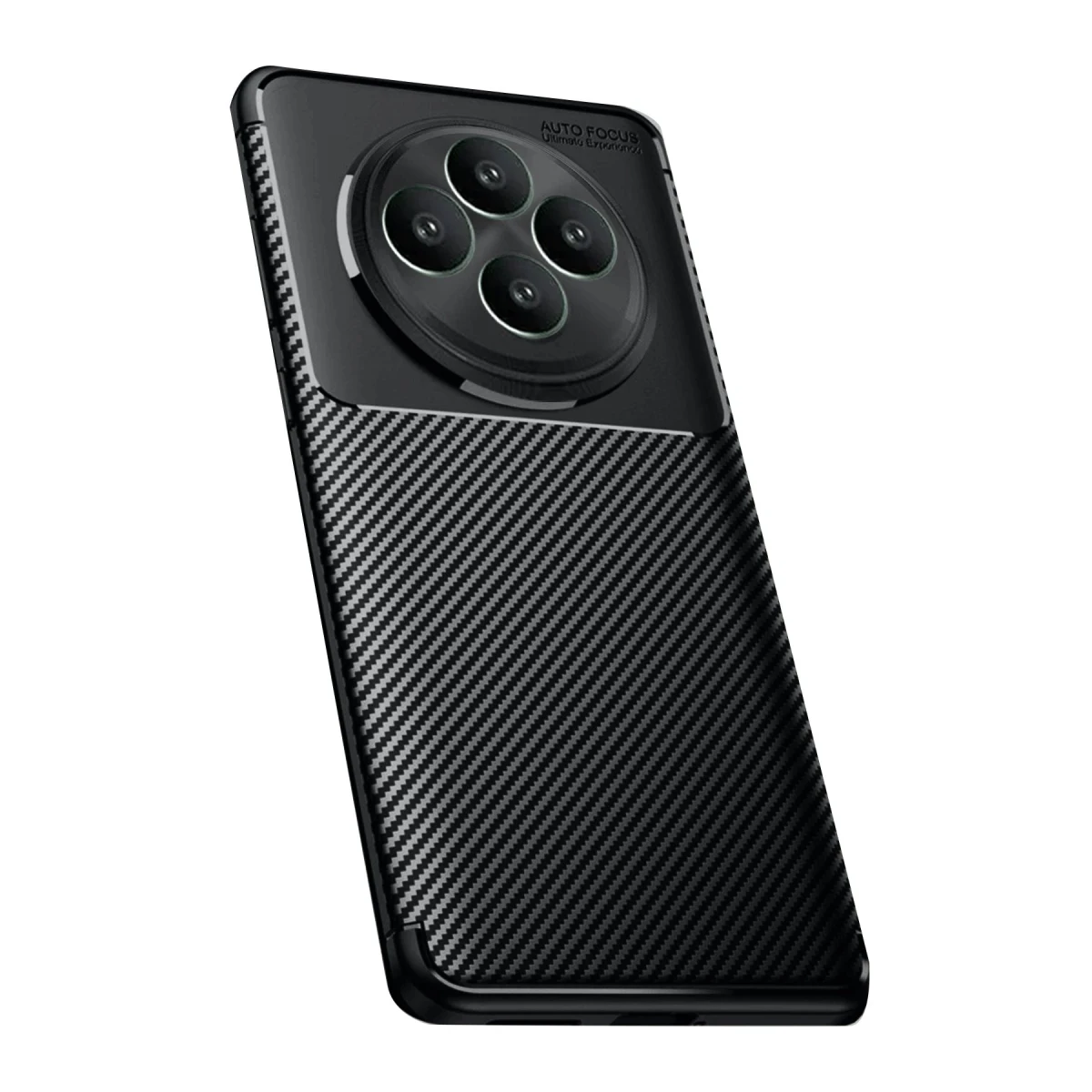 Oppo Reno 11 FS Kılıf Auto Focus Karbon Kapak - Siyah