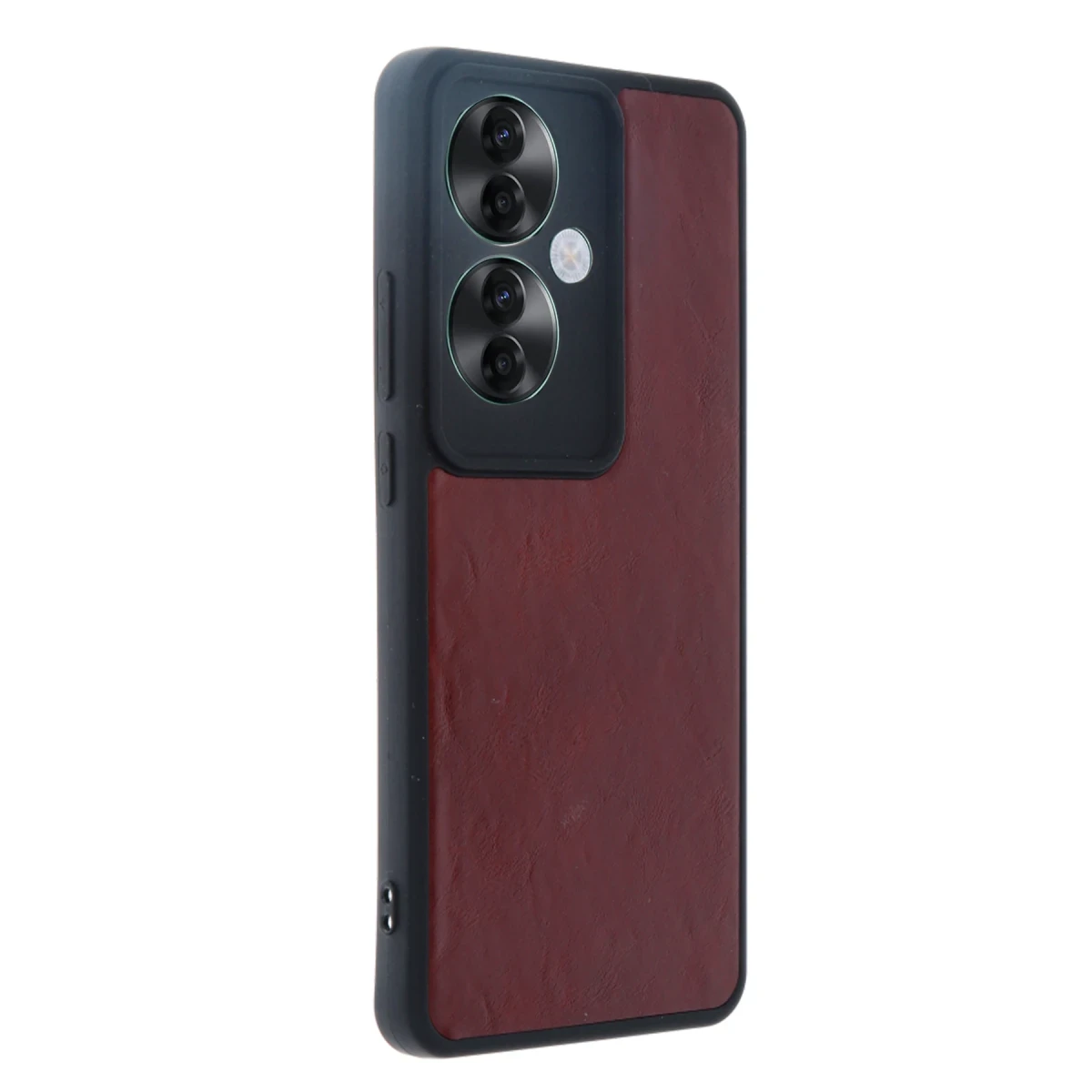 Oppo Reno 11F Kılıf Aras Deri Kapak - Bordo