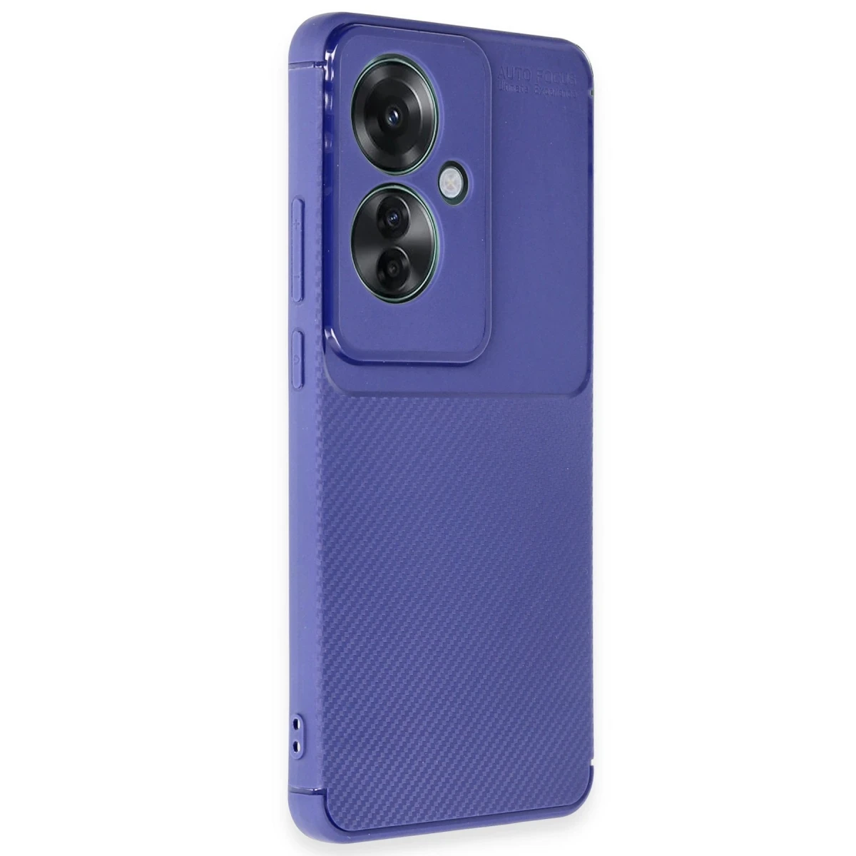 Oppo Reno 11F Kılıf Auto Focus Karbon Kapak - Lacivert