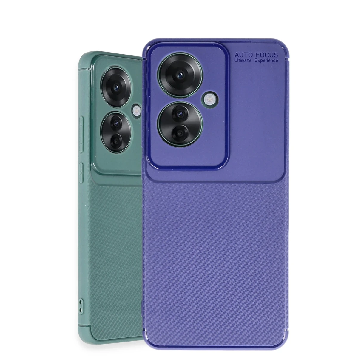 Oppo Reno 11F Kılıf Auto Focus Karbon Kapak - Lacivert