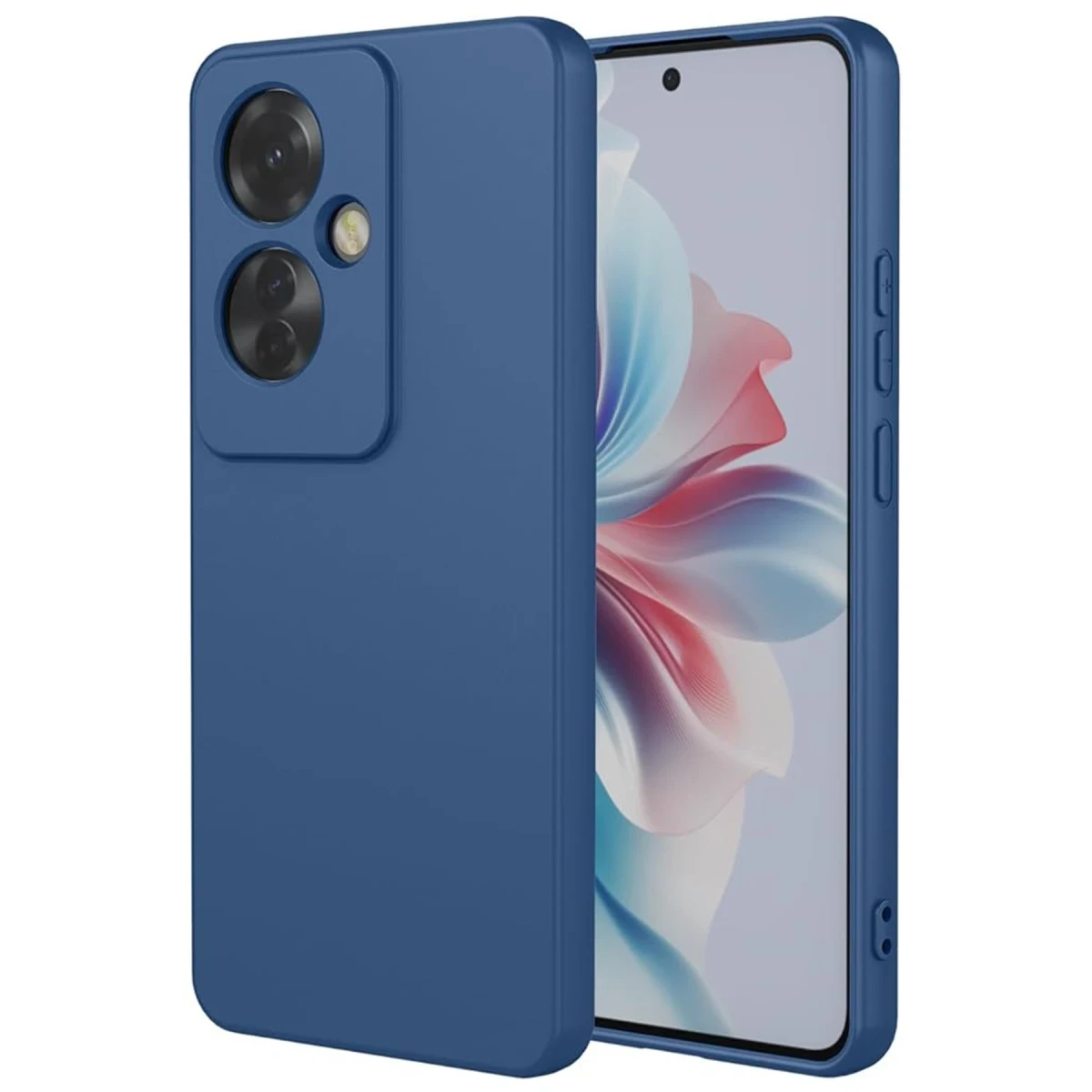 Oppo Reno 11F Kılıf First Silikon - Lacivert