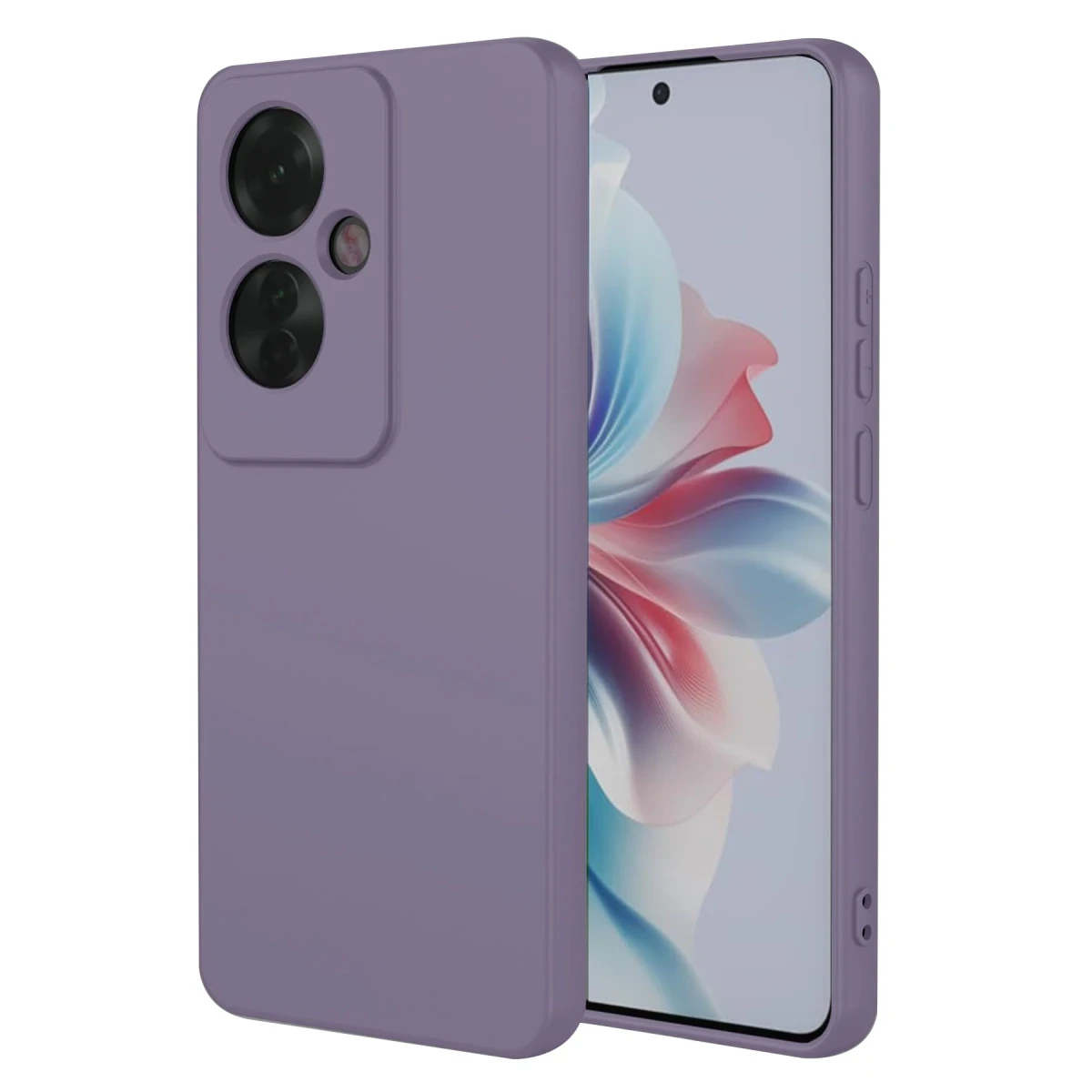Oppo Reno 11F Kılıf First Silikon - Lila