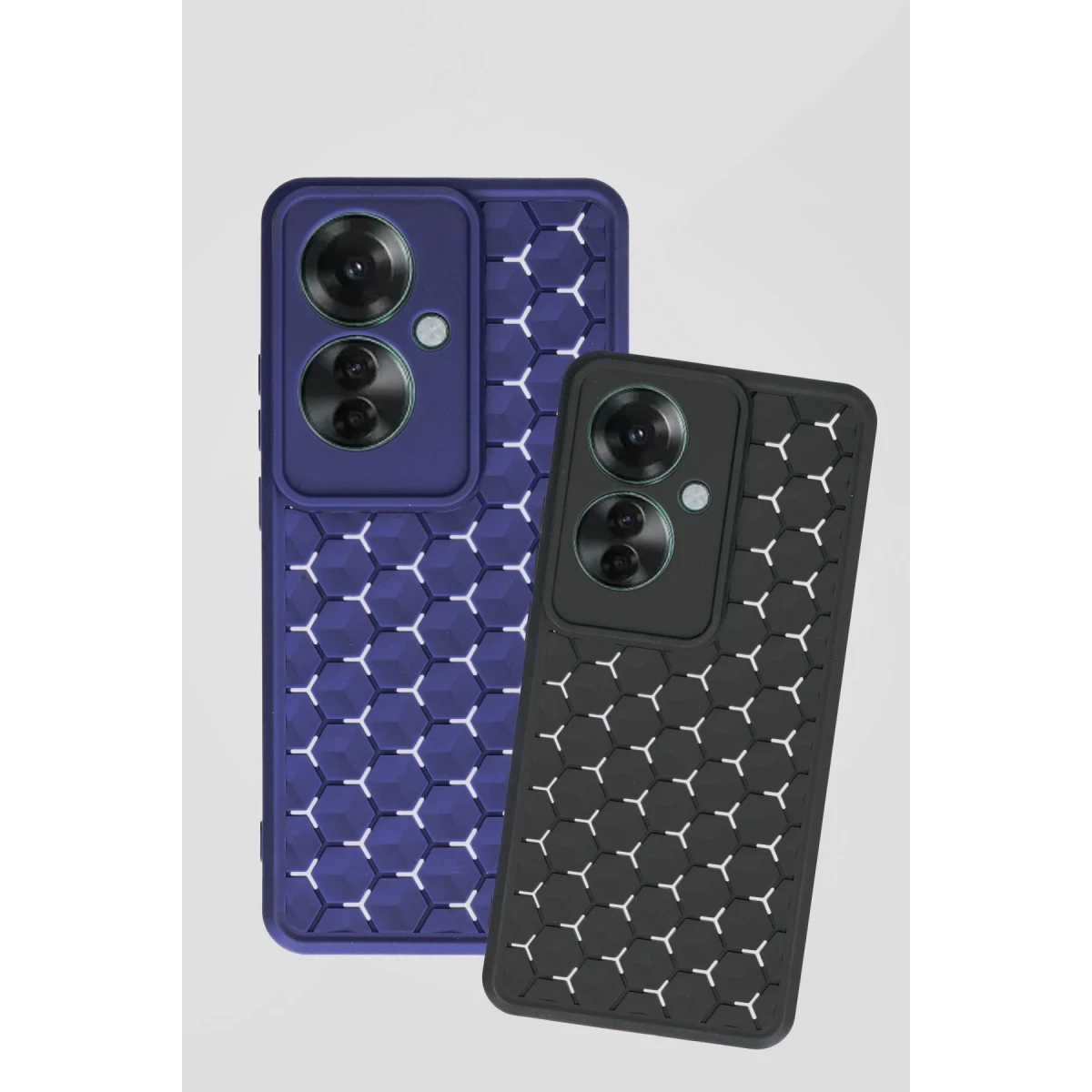 Oppo Reno 11F Kılıf Petek Silikon Kapak - Siyah