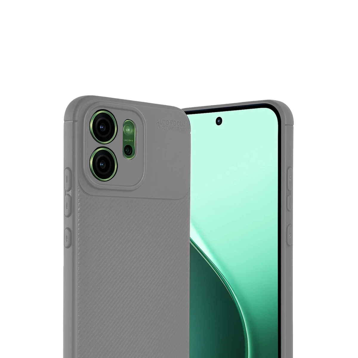 Oppo Reno 14F Auto Focus Karbon Kapak - Gri