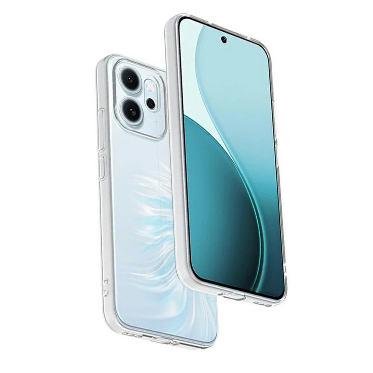 Oppo Reno 14F Kılıf Lüx Şeffaf Silikon
