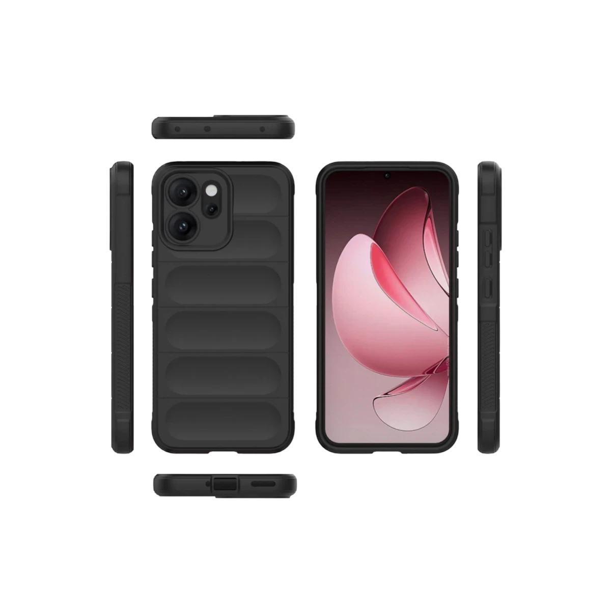 Oppo Reno 14F Optimum Silikon - Siyah