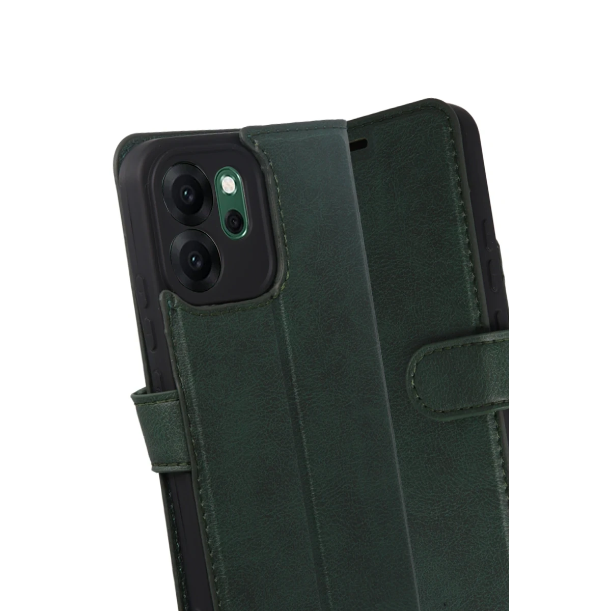 Oppo Reno 14F Trend S Plus Kapaklı Kılıf - Yeşil