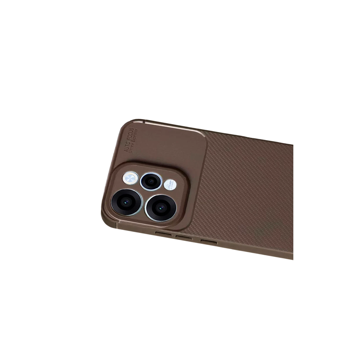 Oppo Reno 15 Auto Focus Karbon Kapak - Kahverengi